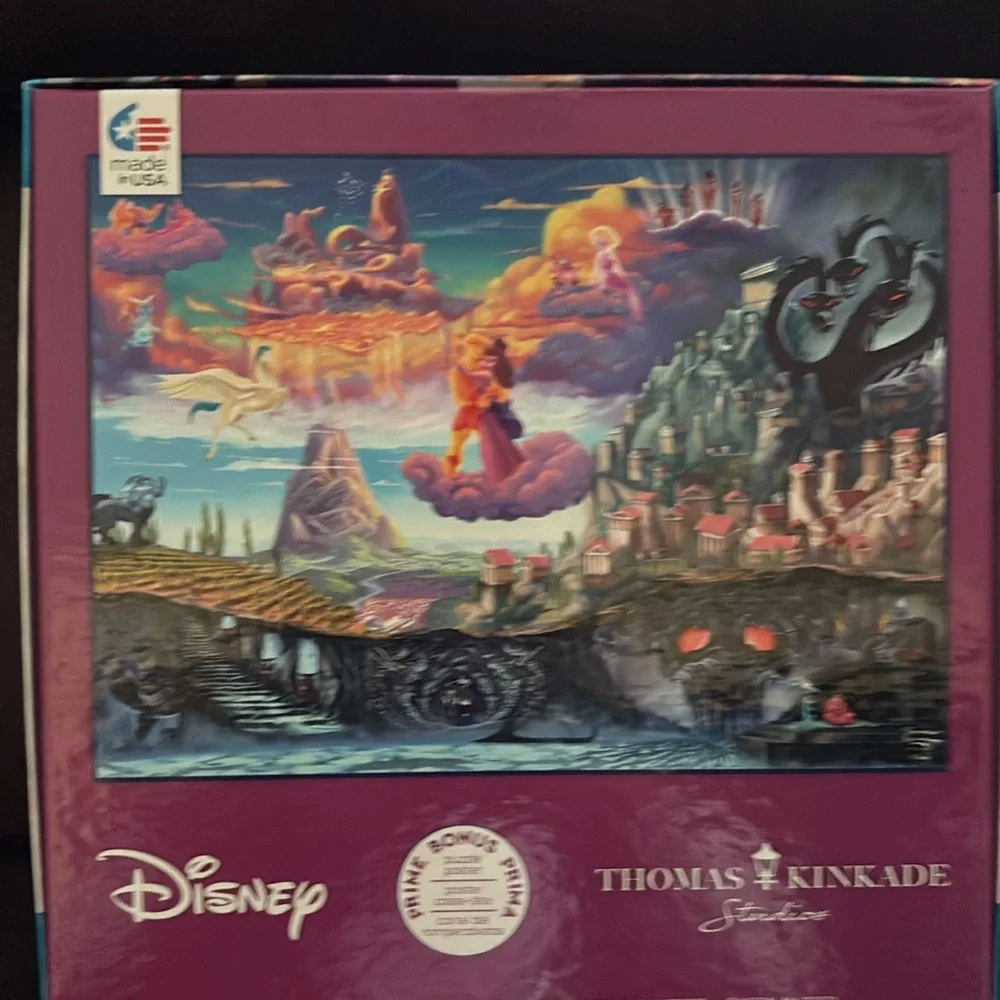 Disney Thomas Kinkade Hercules 1000 Piece Puzzle NIB